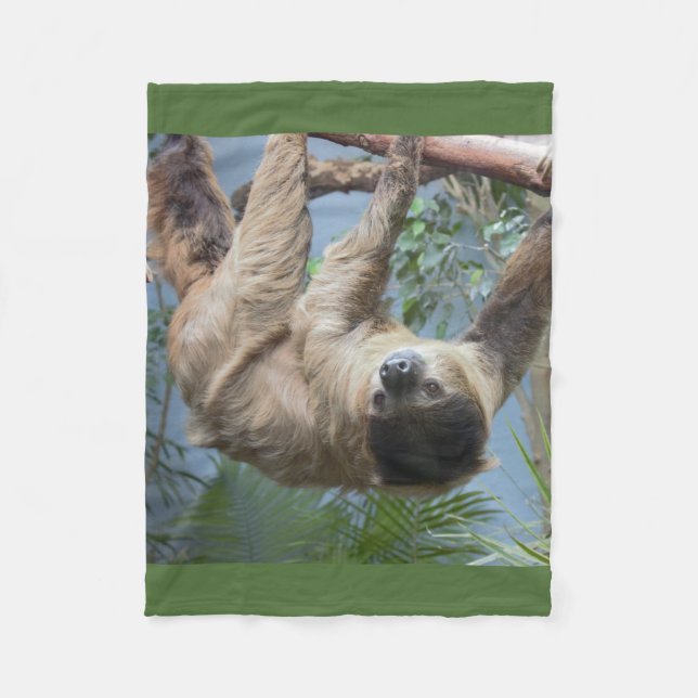 Manta Polar Foto de la pereza (Anverso)