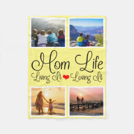 Manta Polar Foto de Mamá Vida Amarilla