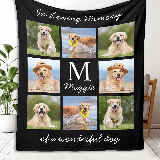 Manta Polar Foto de perro en memoria de amor Mascota (Subido por el creador)