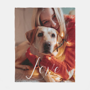 Manta Polar Foto de perro Mascota de guión personalizado
