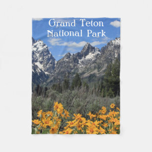 Manta Polar Foto de recuerdo de Grand Teton Springtime