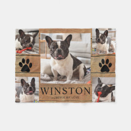 Manta Polar Foto de recuerdo personalizada de mascota perro