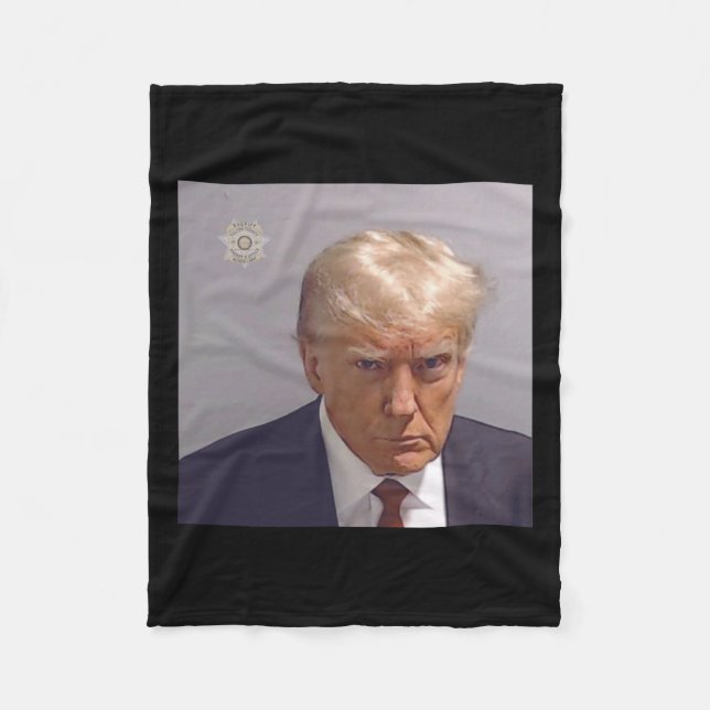 Manta Polar Foto De Reserva De Donald Trump (Anverso)