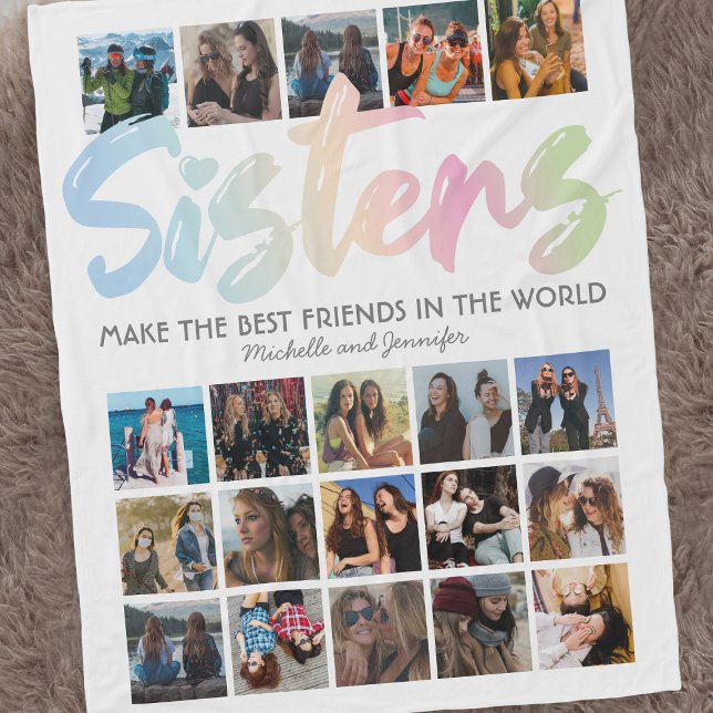 Manta Polar Foto de Sisters Pastel Rainbow (Subido por el creador)