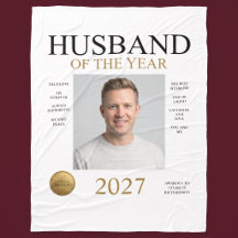 Foto del marido del año (solo blanco)