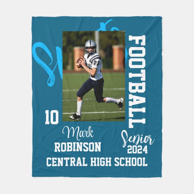 Manta Polar Foto deportiva de fútbol (Anverso)