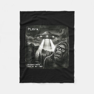 Manta Polar Foto divertida de bigfoot alienígena ovni vintage 