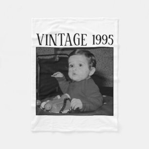 Manta Polar Foto Familiar Cumpleaños Feliz Vintage Contrabando
