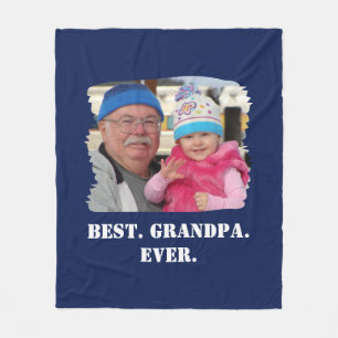 Manta Polar Foto familiar personalizado Abuelo Nonno Mejor Abu