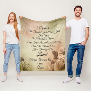 Manta Polar Foto madre personaliza la funda de la fleche