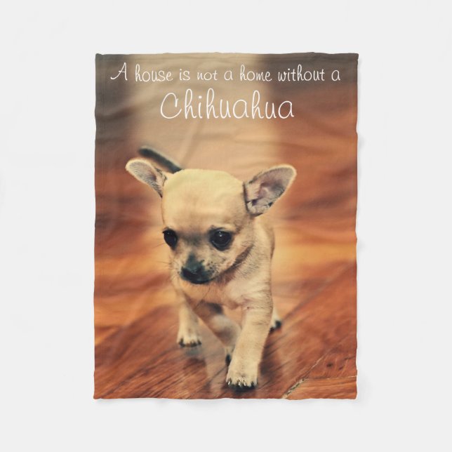 Manta Polar Foto mascota Chihuahua Gift Fleece Blanket (Anverso)