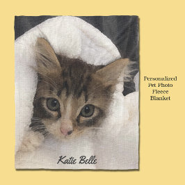 Manta Polar Foto Mascota personalizada Monogramada