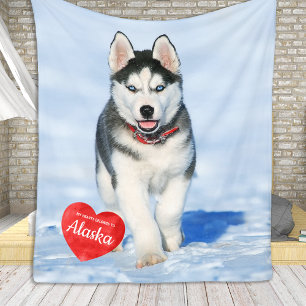 Manta Polar Foto mascota Personalizada Simple Moda Perro Lover