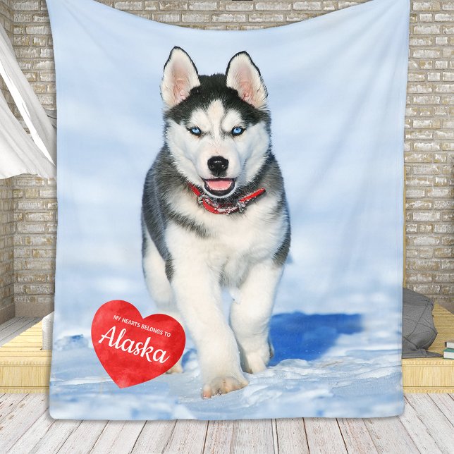Manta Polar Foto mascota Personalizada Simple Moda Perro Lover (Subido por el creador)