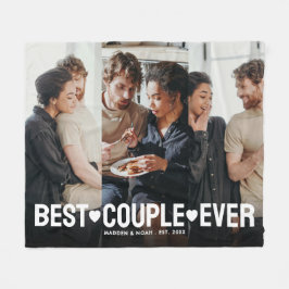 Manta Polar Foto moderna Collage personalizado de la mejor par