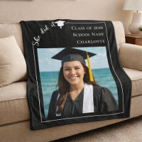 Foto moderna en blanco y negro Graduación lo logró