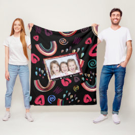 Manta Polar Foto moderna y colorida del Personalizado arcoiris