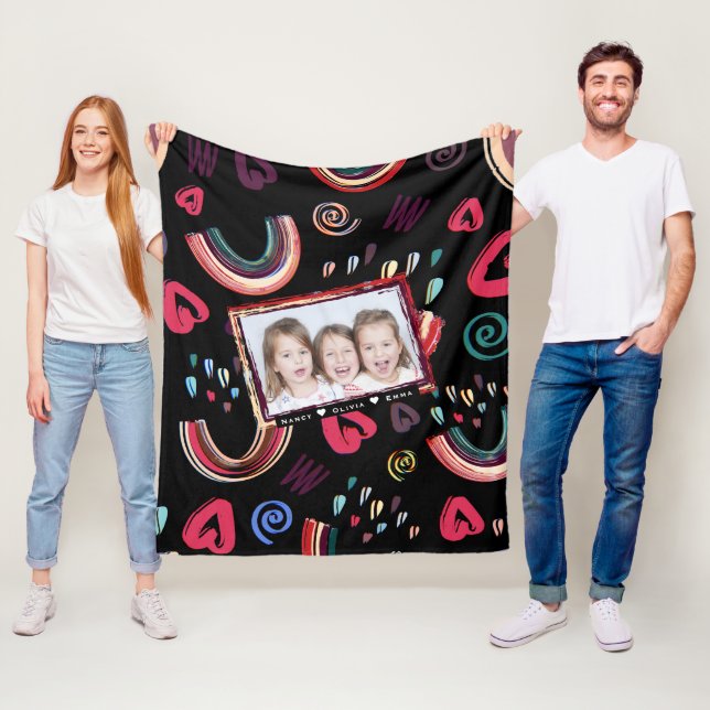 Manta Polar Foto moderna y colorida del Personalizado arcoiris (In situ)