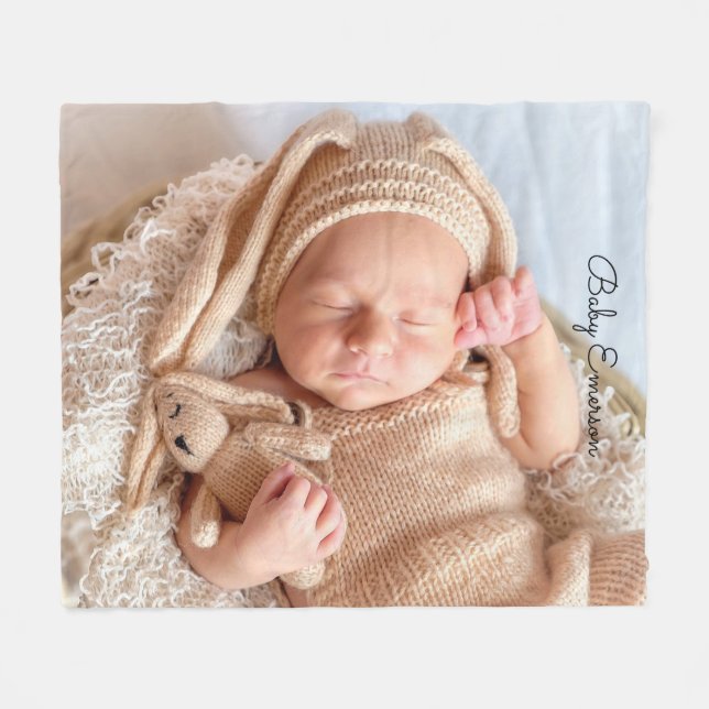 Manta Polar Foto personalizada (Frente (Horizontal))