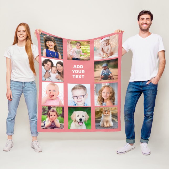 Manta Polar Foto personalizada de la familia de niños (In situ)
