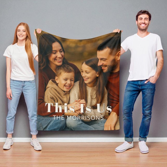Manta Polar Foto personalizada de la familia Keepsake (Subido por el creador)