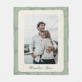 Manta Polar Foto personalizada de Sage de arte en línea de arc