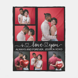 Manta Polar Foto personalizada del Día de San Valentín 6