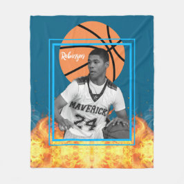 Manta Polar Foto personalizada del jugador de baloncesto
