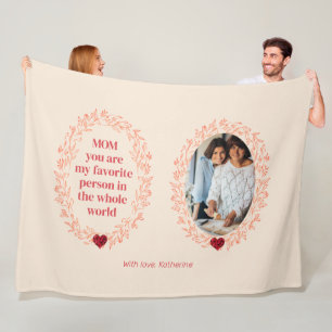 Manta Polar Foto Personalizada Día de la Madre