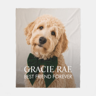 Manta Polar Foto personalizada moderna de perro mascota