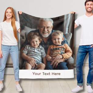 Manta Polar Foto personalizado Abuelo Ballet Fleece Cosy Gift 