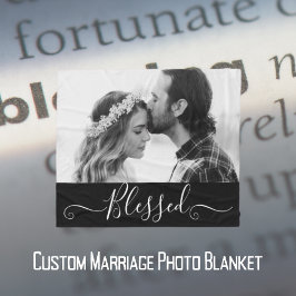 Manta Polar Foto Personalizado Blessage Marriage Fleece Blanke