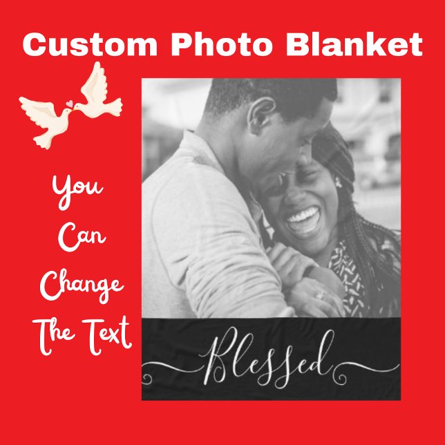 Manta Polar Foto Personalizado Blessage Marriage Fleece Blanke (Subido por el creador)