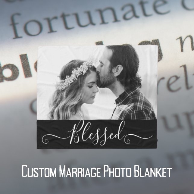 Manta Polar Foto Personalizado Blessage Marriage Fleece Blanke (Subido por el creador)