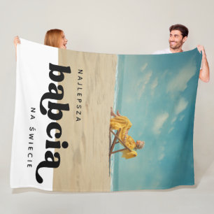 Manta Polar Foto Personalizado de Najlepsza Babcia Na Świecie