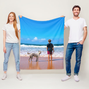 Manta Polar Foto personalizado Haz tu propio diseño - Amo a m