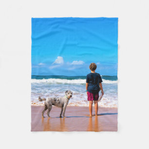Manta Polar Foto personalizado Haz tu propio diseño - Amo a m