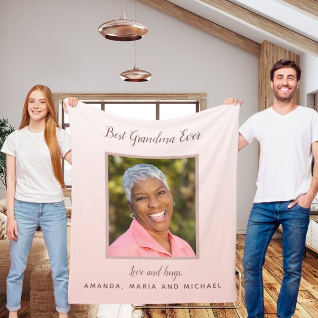 Manta Polar Foto rosa de la abuela (Subido por el creador)