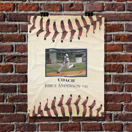 Manta Polar Foto Rustic Baseball