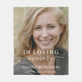 Manta Polar Foto: Simple memoria moderna Keepsake