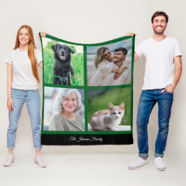 Manta Polar Foto y Mascotas de la familia de nombres personali