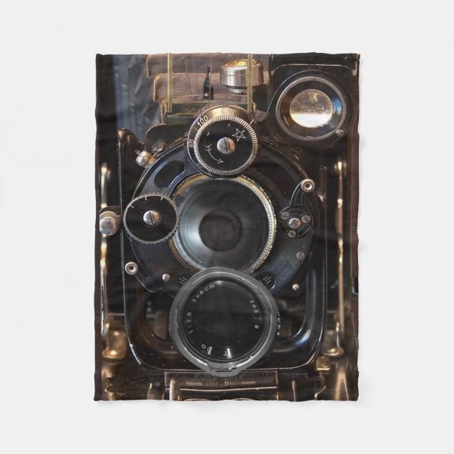 Manta Polar Fotografía de cámara antigua Película de lente ven (Anverso)