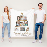 Fotografía de la estrella del oro del árbol de Nav