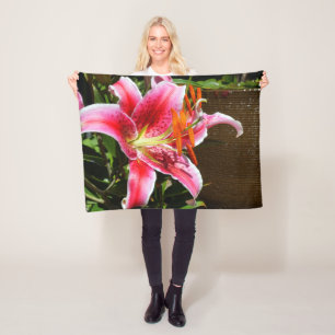 Manta Polar Fotografía de Stargazer Lily