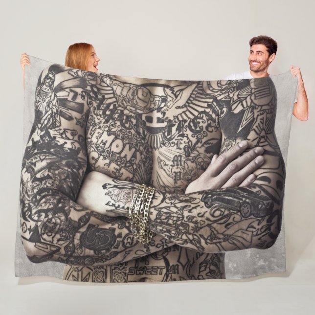 Manta Polar Fotografía del tatuaje del músculo del pecho (In situ)