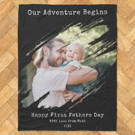 Manta Polar Fotografía personalizada del Día de los Primeros P