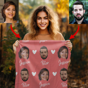 Manta Polar Fotografía y nombres de parejas personalizados, sa