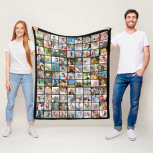 Manta Polar Fotomontaje 99 Imágenes Cuadradas
