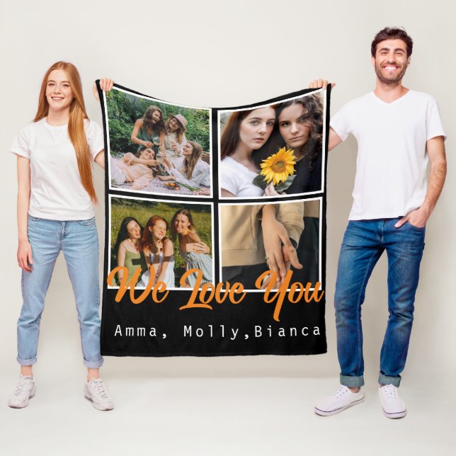 Manta Polar Fotomontaje de fotos del personalizado de cumpleañ (In situ)