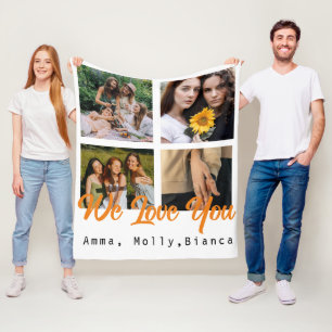 Manta Polar Fotomontaje de fotos del personalizado de cumpleañ